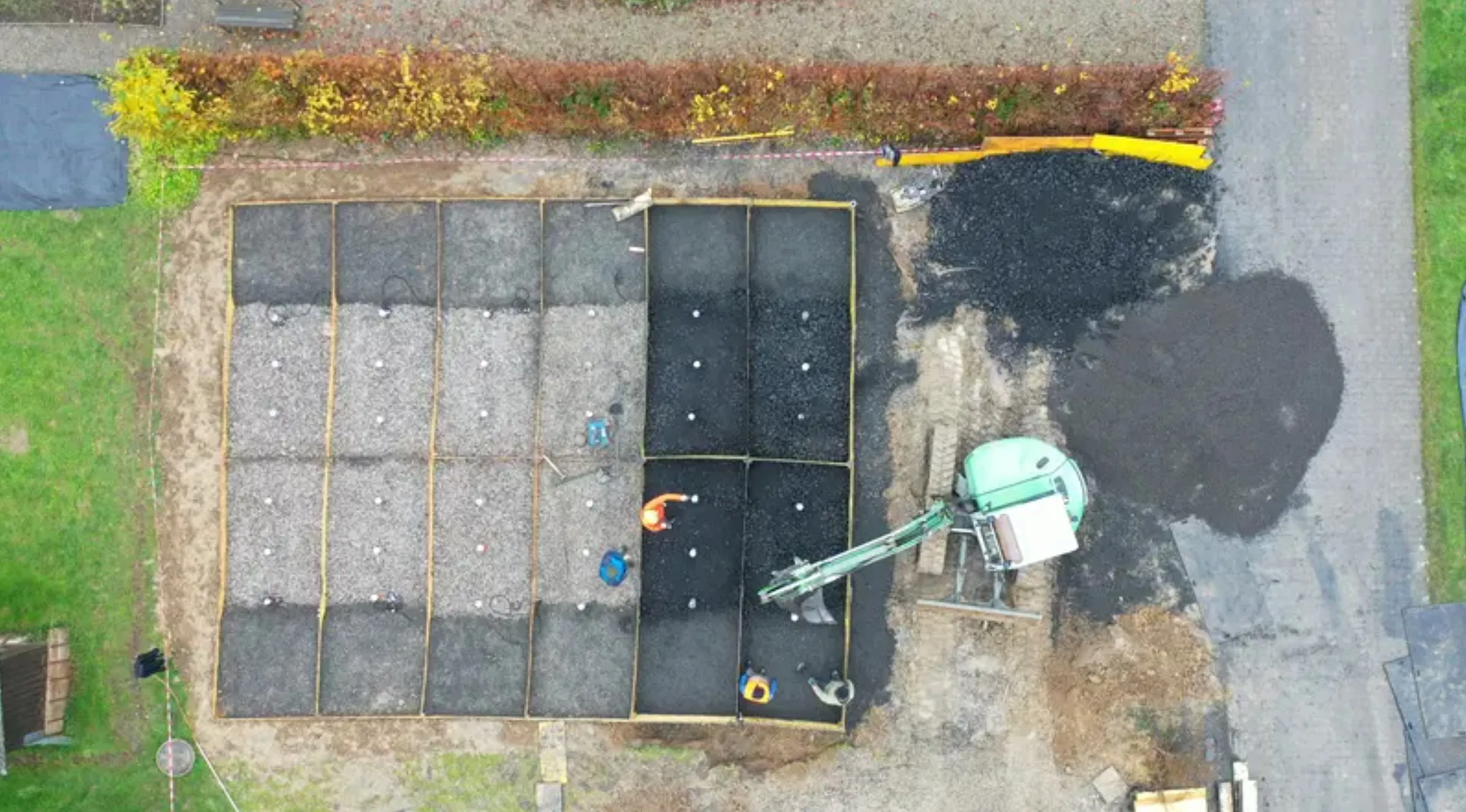 Versuchsanlage mit getrennten Baumkammern auf dem Campus Grüental