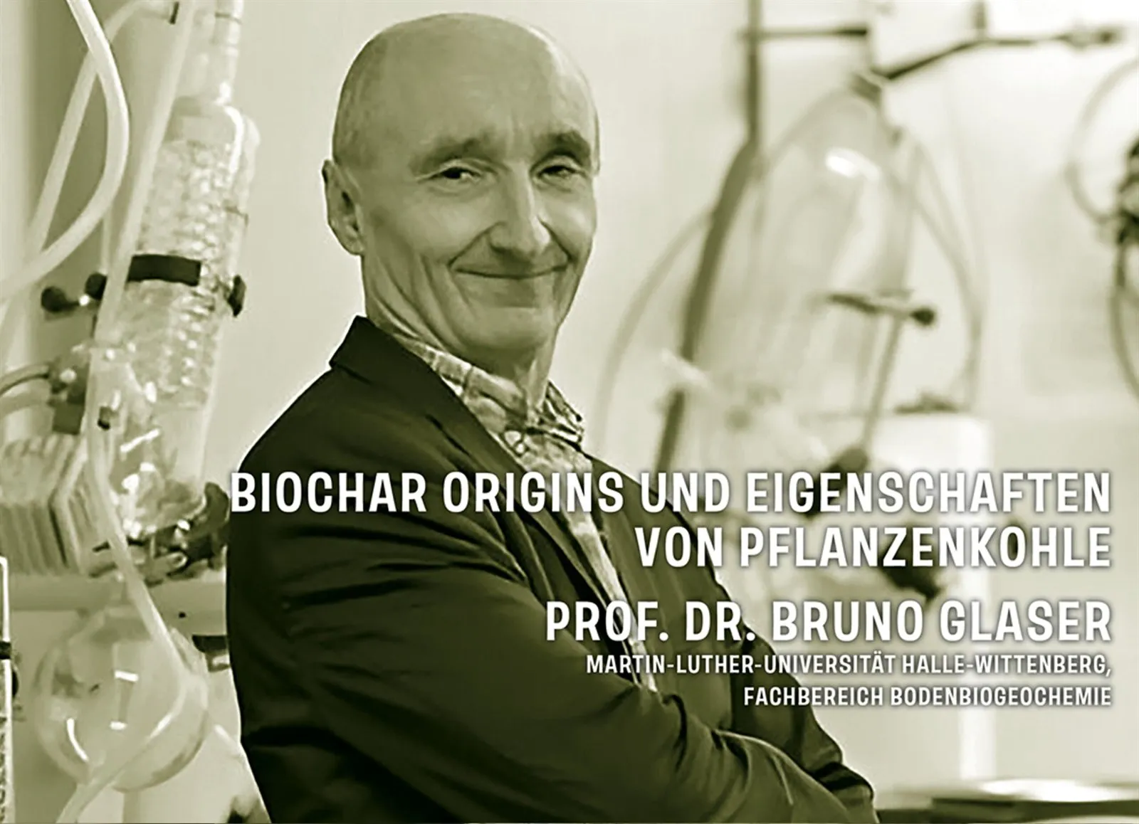 Referentenbild Prof. Dr. Bruno Glaser mit Vortragstitel