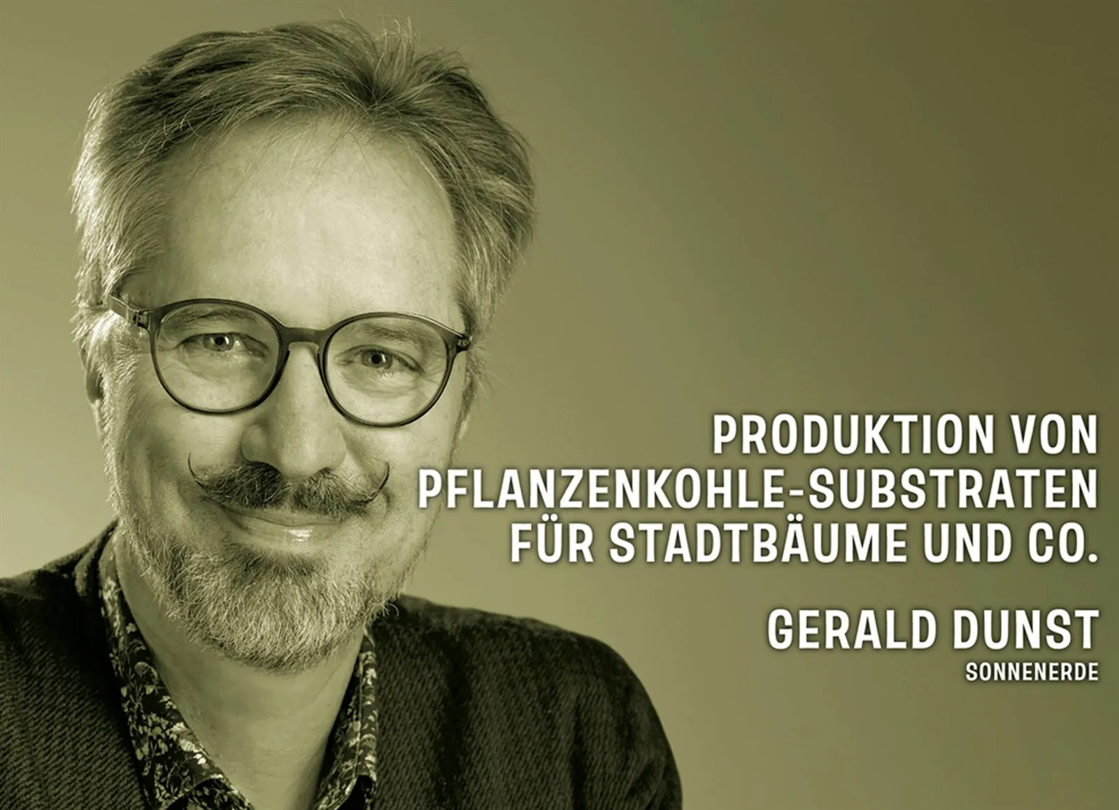 Referentenbild Gerald Dunst mit Vortragstitel