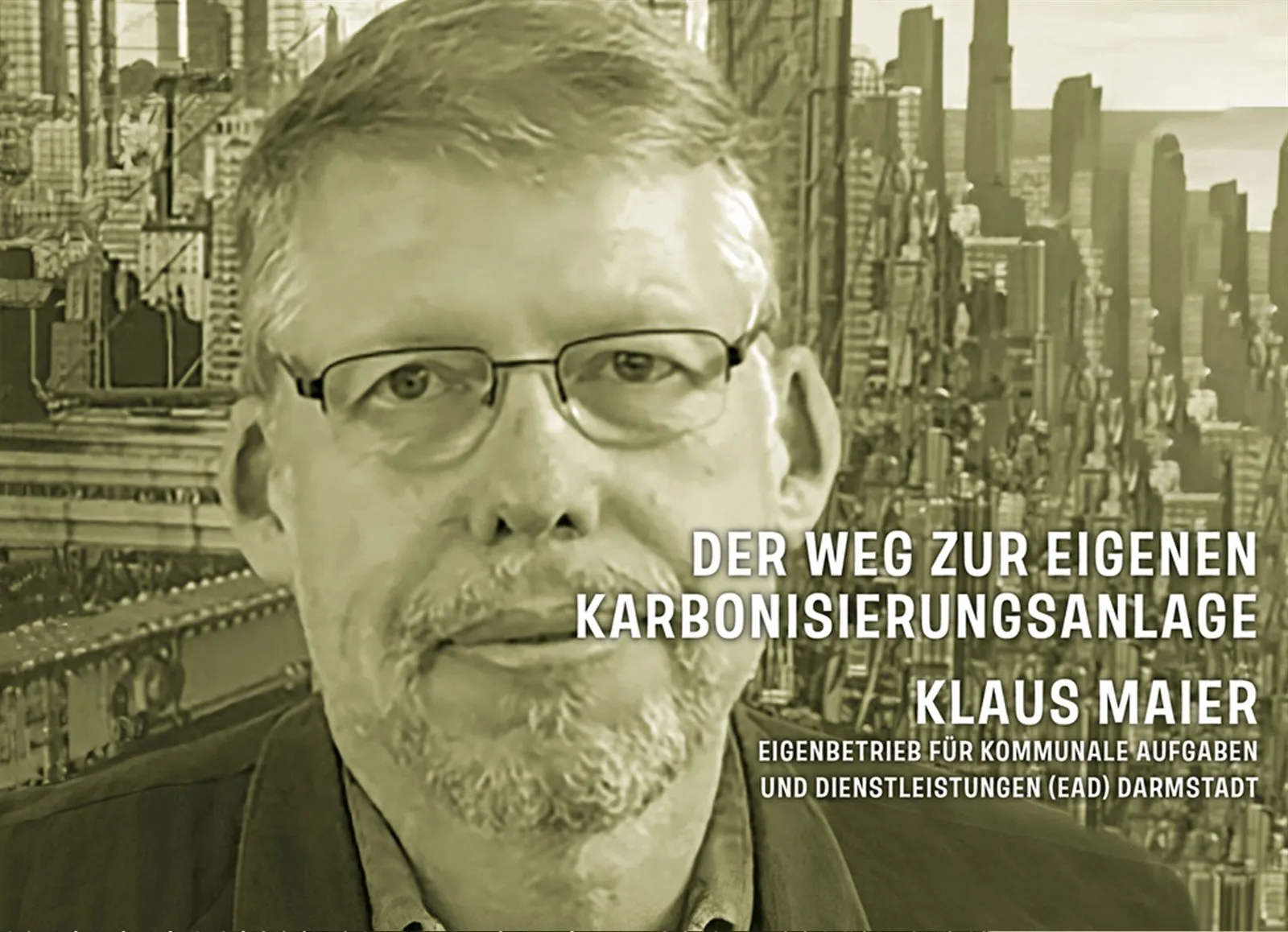 Referentenbild Klaus Maier mit Vortragstitel