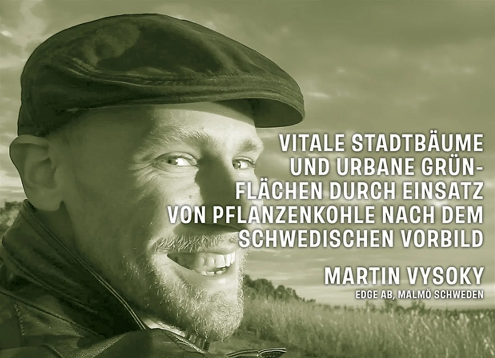 Referentenbild Martin Vysoký mit Vortragstitel
