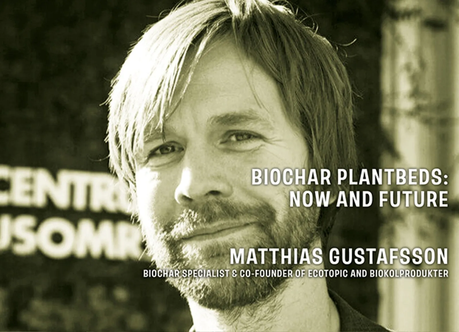 Referentenbild Mattias Gustafsson mit Vortragstitel