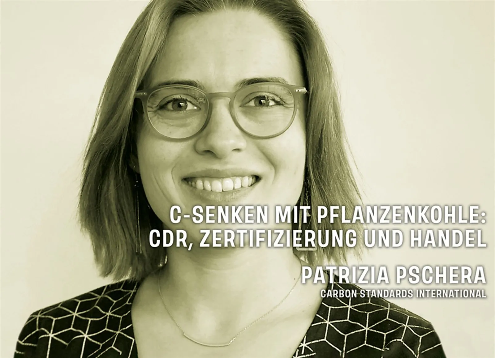 Referentenbild Patrizia Pschera mit Vortragstitel